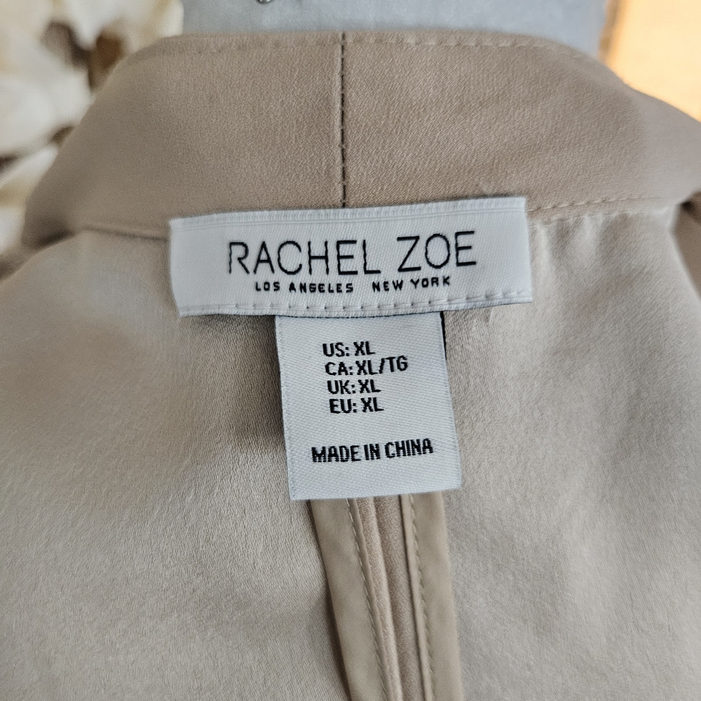 Rachel Zoe Light Beige Open-Front Blazer - Picture 10 of 10